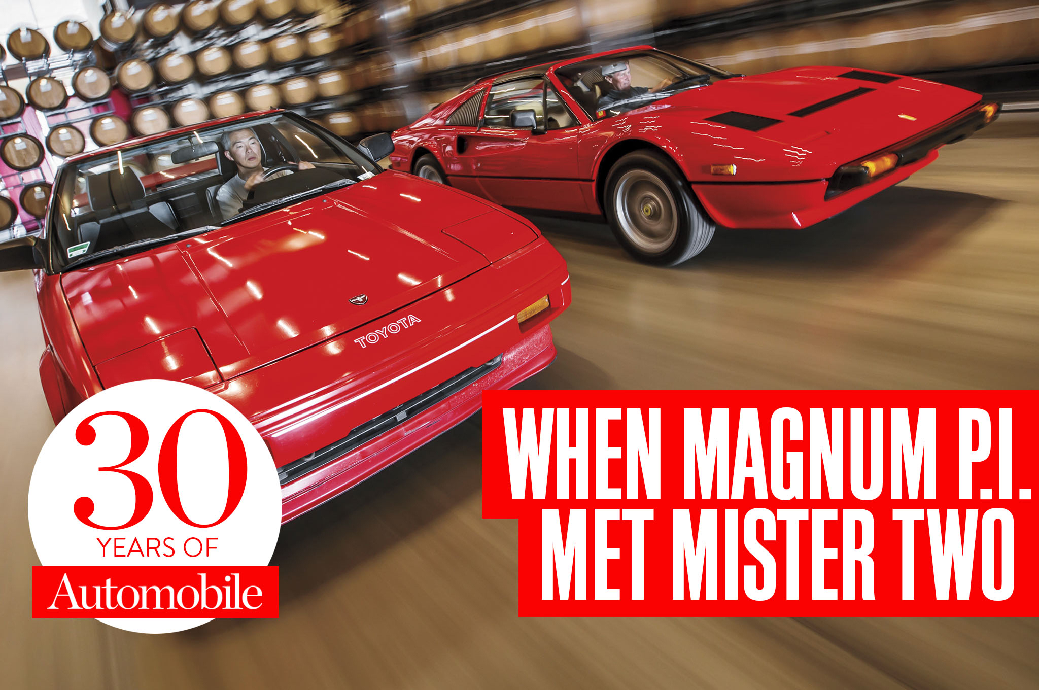 When Magnum P I Met Mister Two Ferrari 308 Vs Toyota Mr2